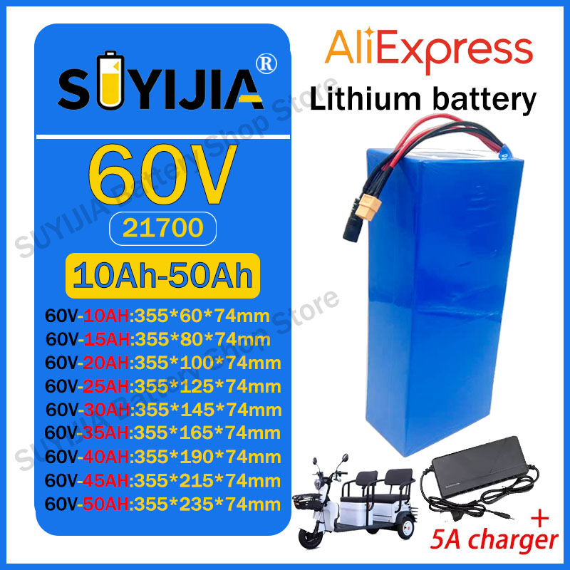 60V 30Ah 21700 Battery Pack - Batteria al Litio 21700 60V 50Ah