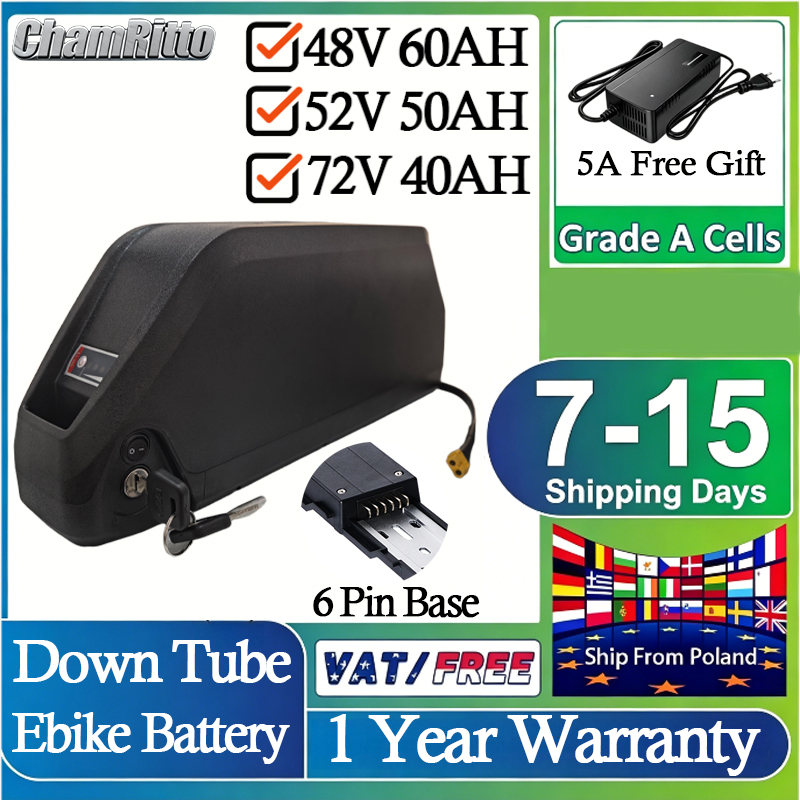 Batteria per E-Bike 52V 50AH 2 - 60V 30Ah 21700 Battery Pack recensione e prezzo