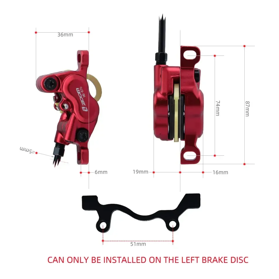 ZOOM HB-876E Disco a 4 pistoni - Zoom Hydraulic Brake 4 Piston E-Scooter recensione e prezzo